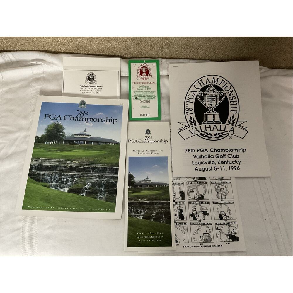 VTG 78TH PGA CHAMPIONSHIP LOUISVILLE KY 1996 GOLF SOUVENIR BROCHURE & BOOK